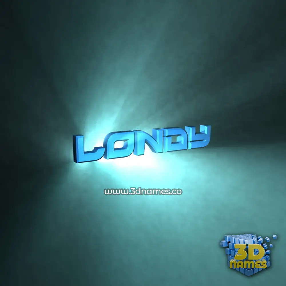 londy in Light Shine style - 3D name wallpaper