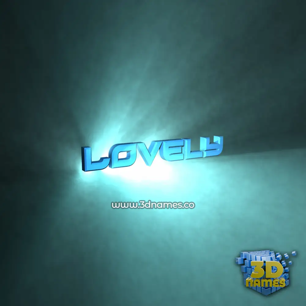 lovely in Light Shine style - 3D name wallpaper lovely in Light Shine style - 3D name wallpaper