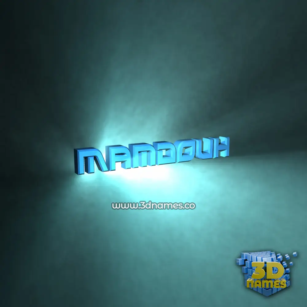 mamdouh in Light Shine style - 3D name wallpaper mamdouh in Light Shine style - 3D name wallpaper
