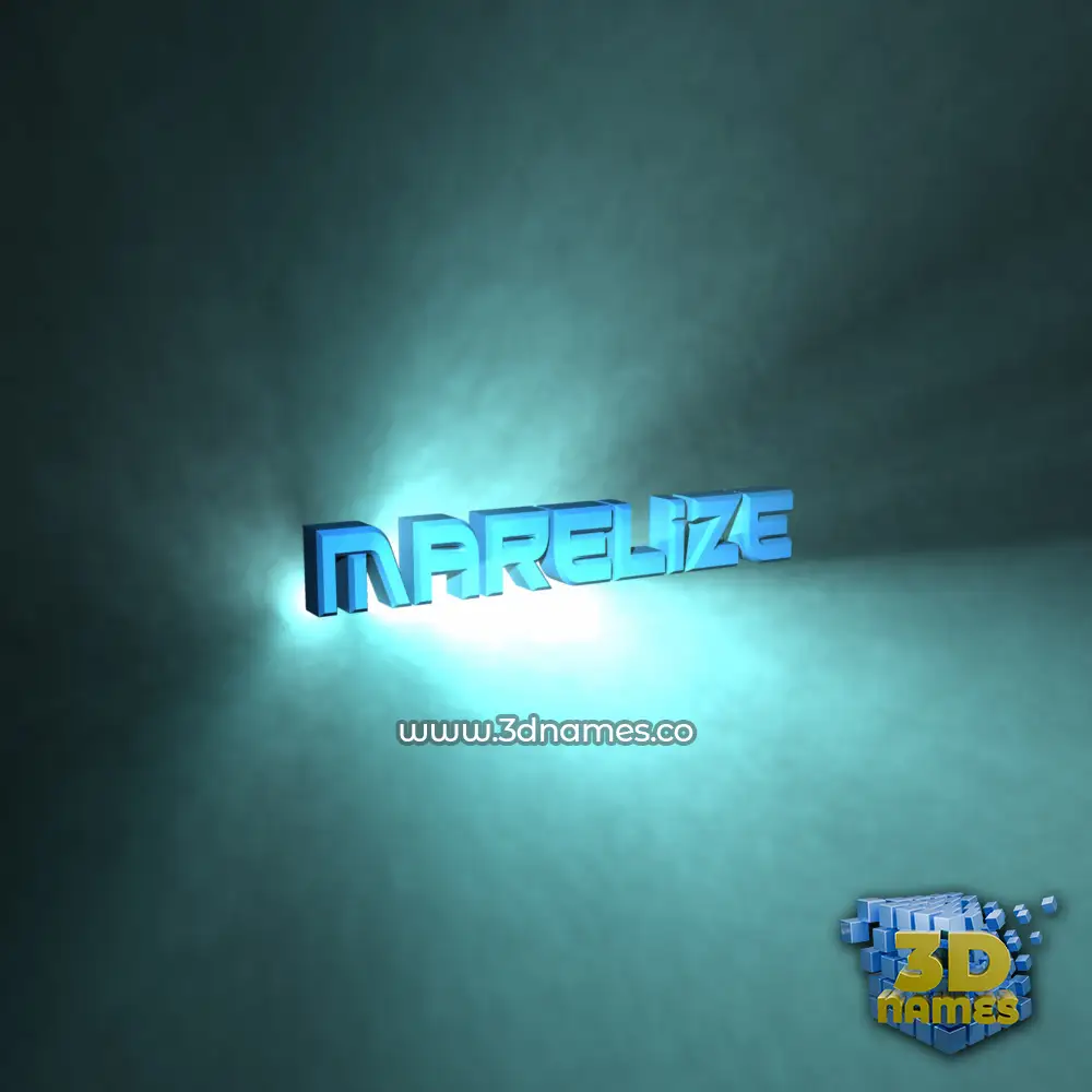 marelize in Light Shine style - 3D name wallpaper