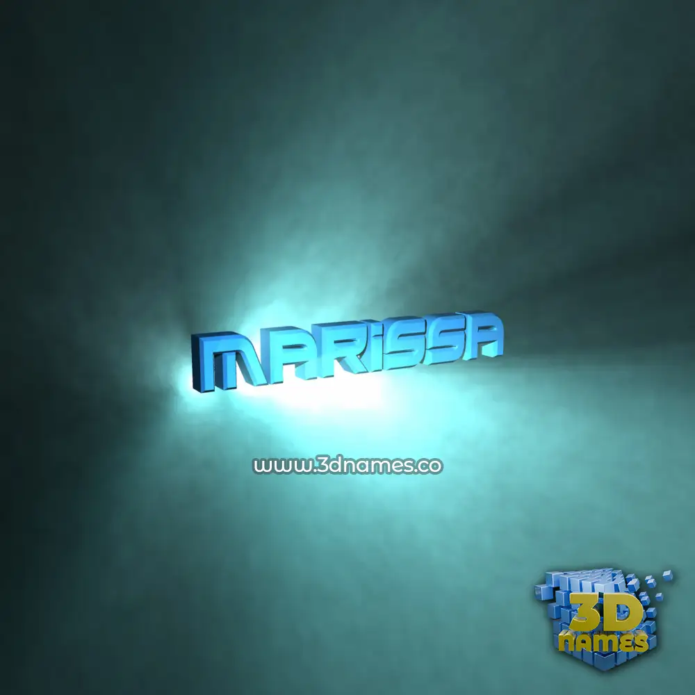 marissa in Light Shine style - 3D name wallpaper