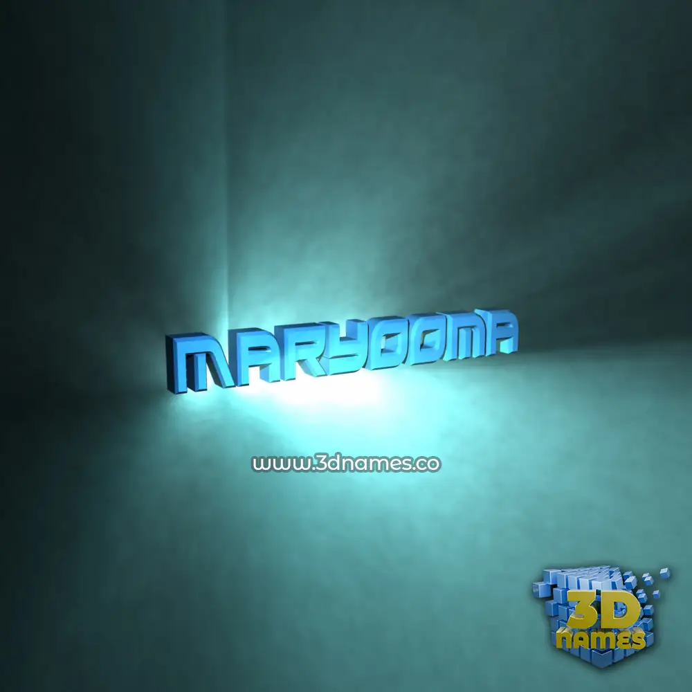 maryooma in Light Shine style - 3D name wallpaper maryooma in Light Shine style - 3D name wallpaper