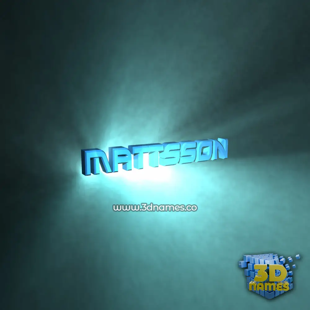 mattsson in Light Shine style - 3D name wallpaper mattsson in Light Shine style - 3D name wallpaper