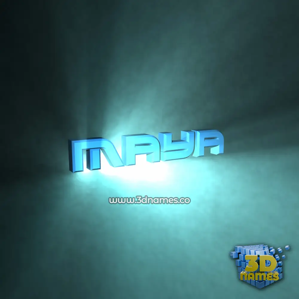 maya in Light Shine style - 3D name wallpaper maya in Light Shine style - 3D name wallpaper