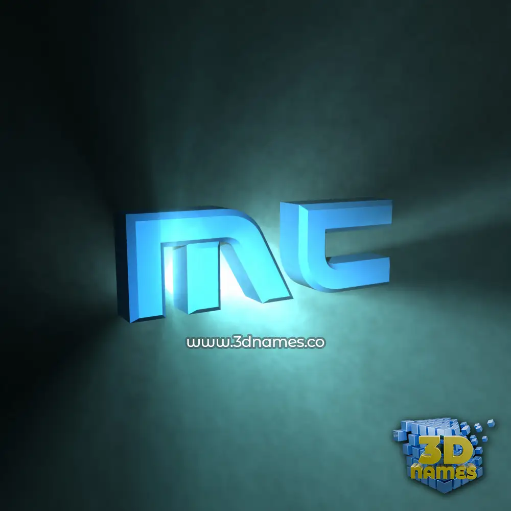 mc in Light Shine style - 3D name wallpaper mc in Light Shine style - 3D name wallpaper