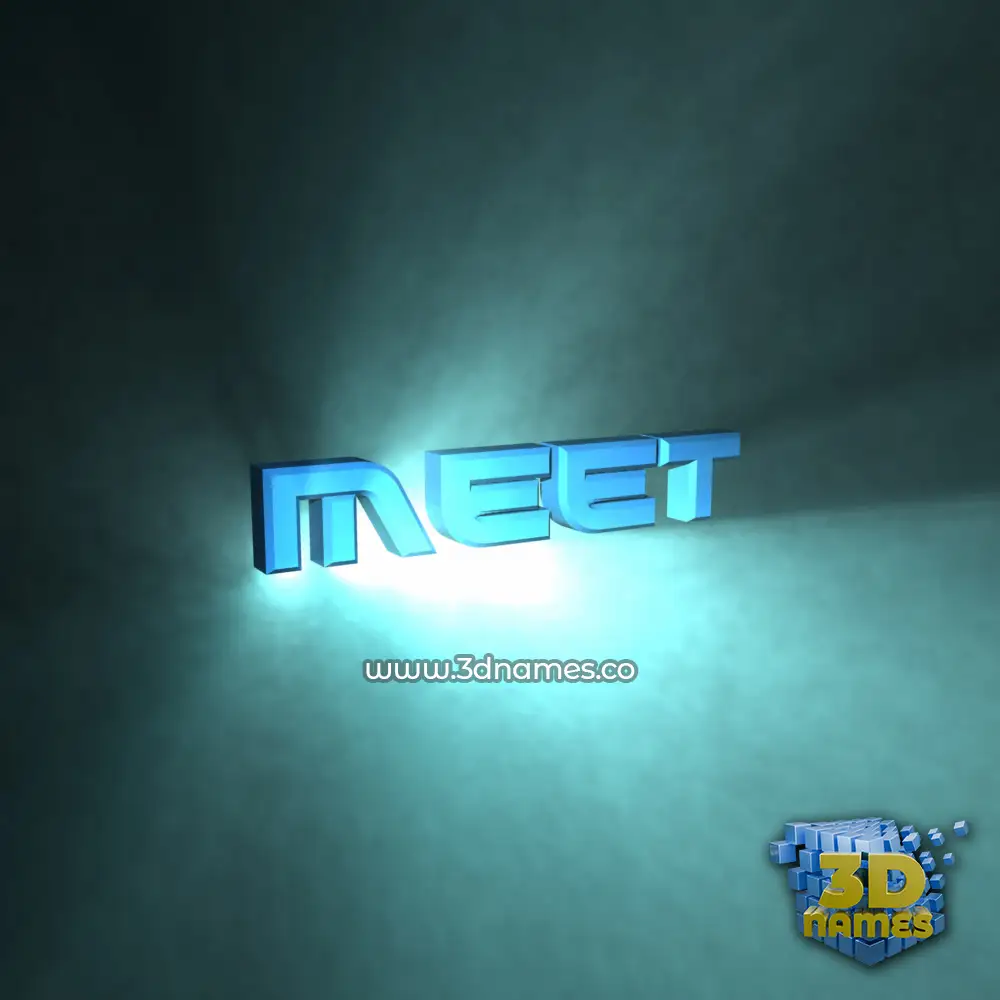 meet in Light Shine style - 3D name wallpaper meet in Light Shine style - 3D name wallpaper