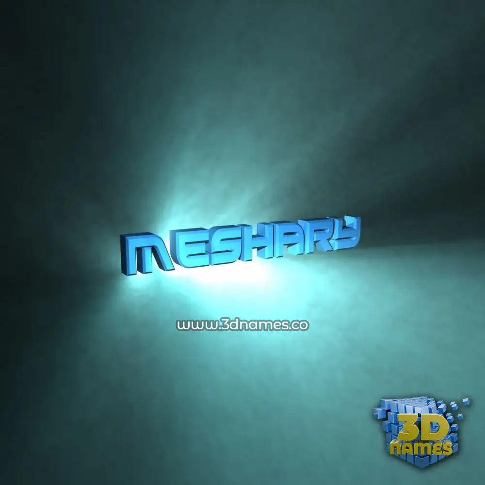 meshary in Light Shine style - 3D name wallpaper