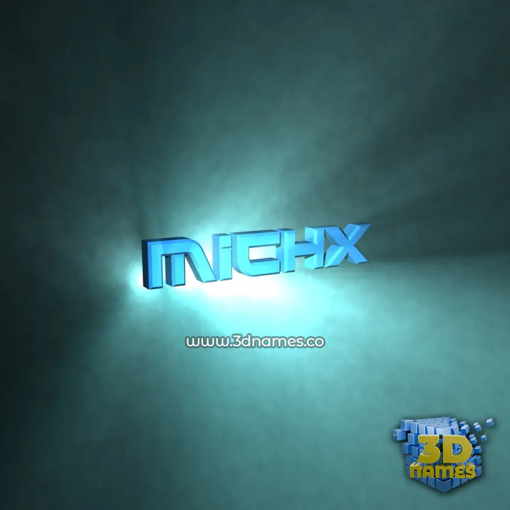 michx in Light Shine style - 3D name wallpaper michx in Light Shine style - 3D name wallpaper