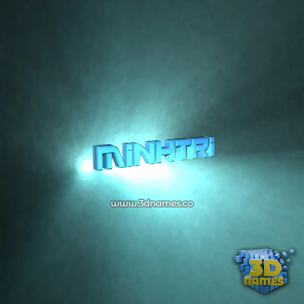 minhtri in Light Shine style - 3D name wallpaper