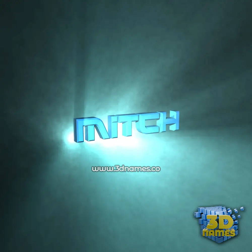 mitch in Light Shine style - 3D name wallpaper mitch in Light Shine style - 3D name wallpaper