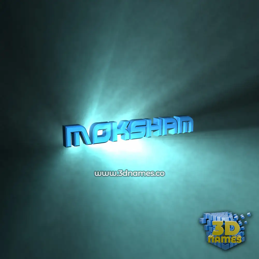 moksham in Light Shine style - 3D name wallpaper moksham in Light Shine style - 3D name wallpaper
