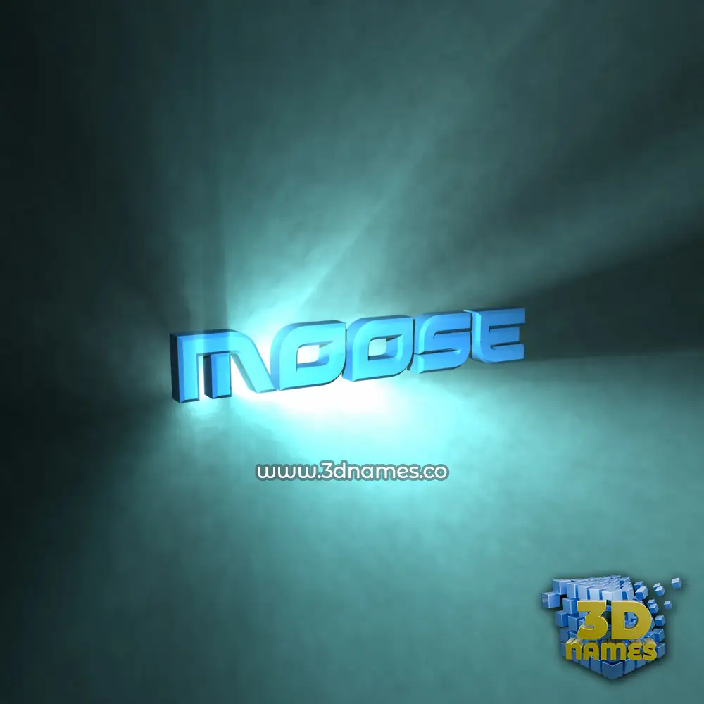 moose in Light Shine style - 3D name wallpaper moose in Light Shine style - 3D name wallpaper