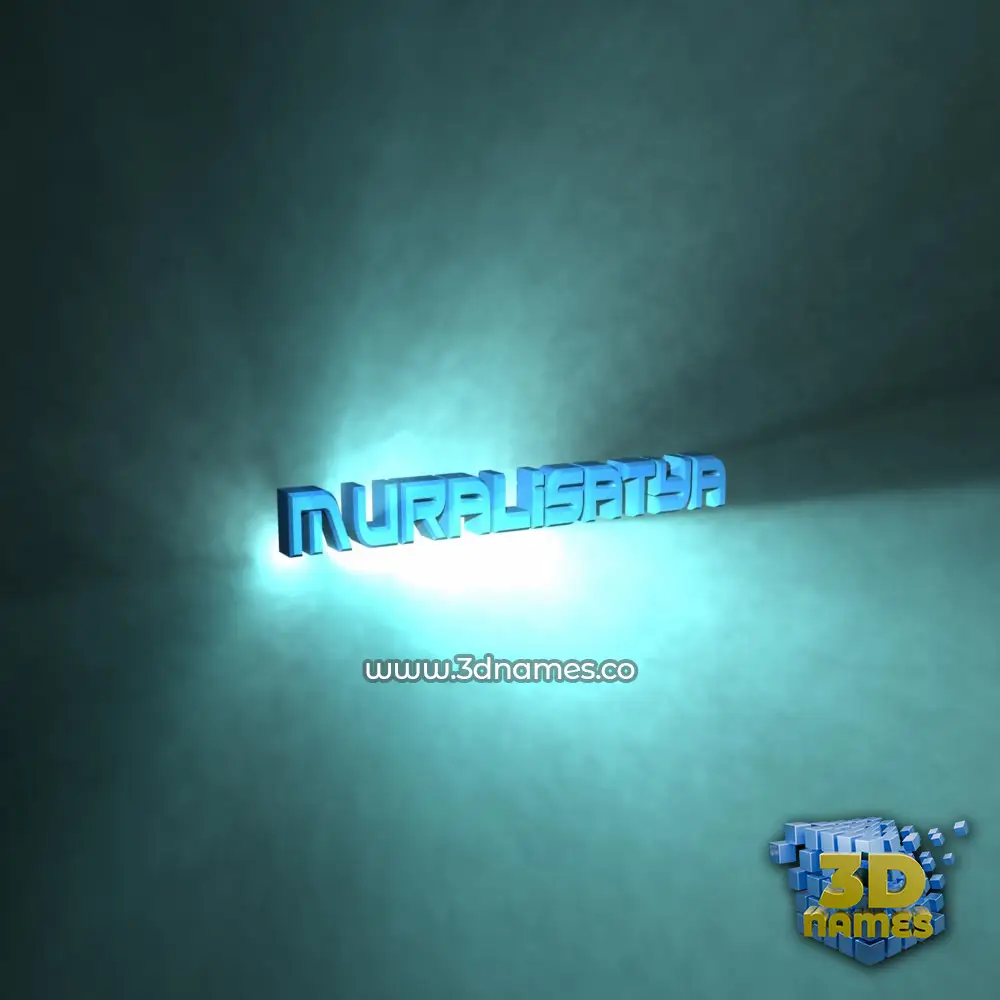 muralisatya in Light Shine style - 3D name wallpaper muralisatya in Light Shine style - 3D name wallpaper