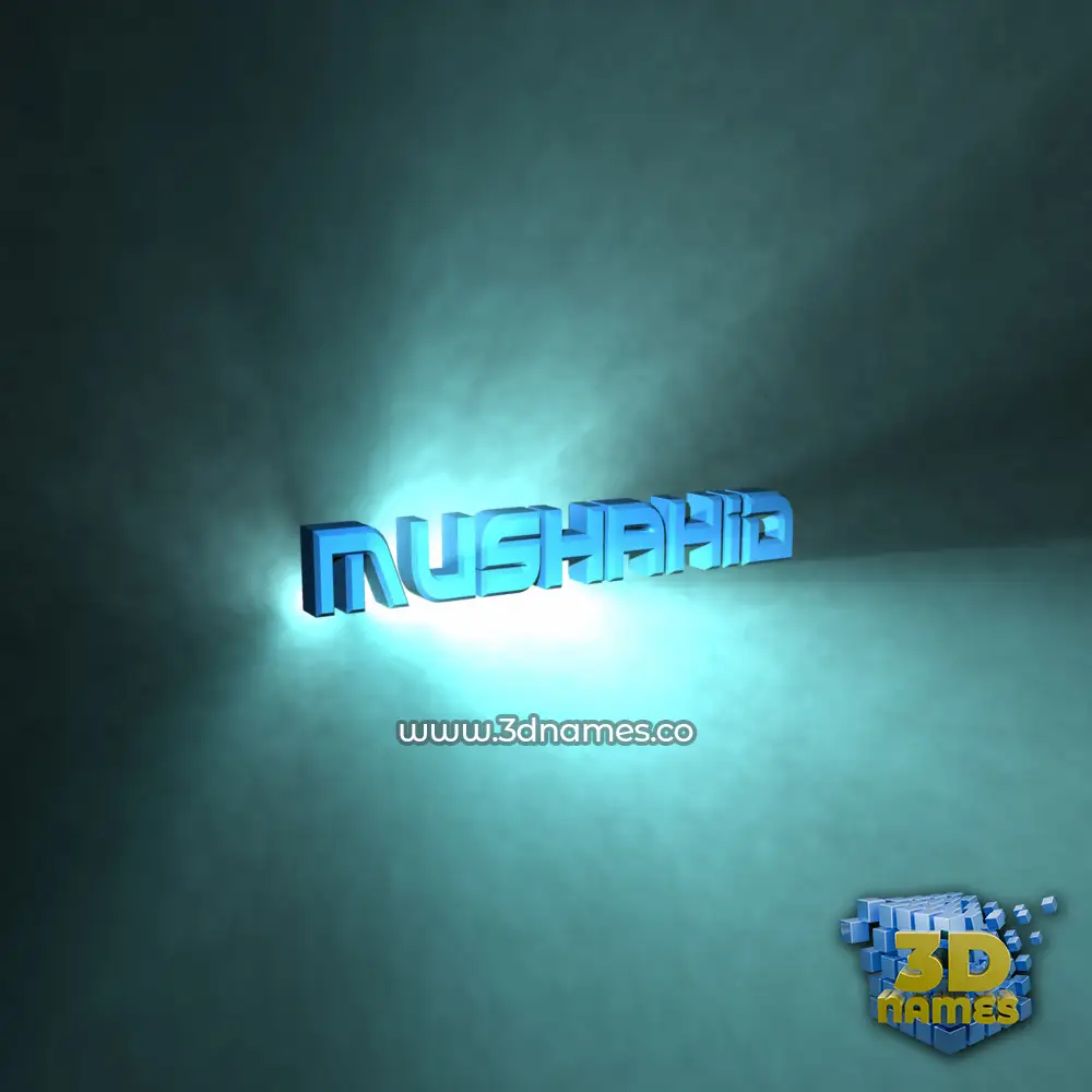 mushahid in Light Shine style - 3D name wallpaper mushahid in Light Shine style - 3D name wallpaper