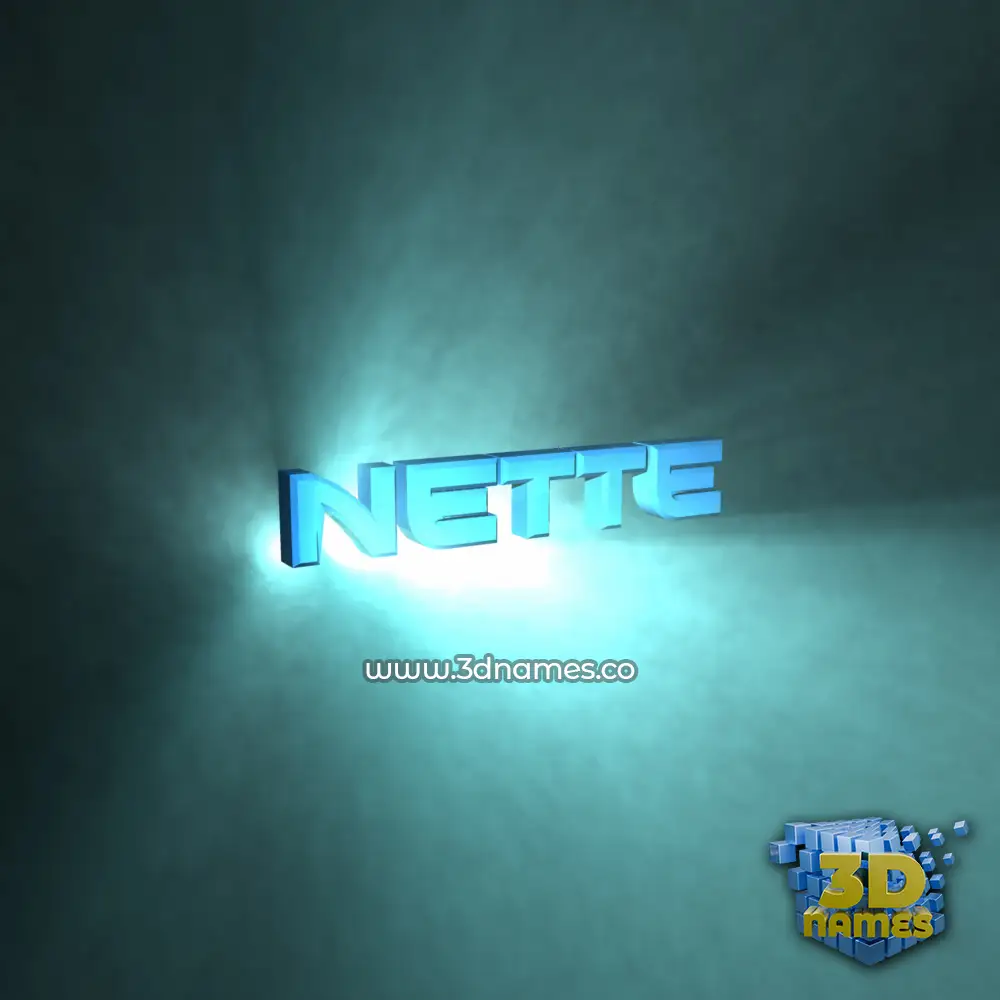 nette in Light Shine style - 3D name wallpaper nette in Light Shine style - 3D name wallpaper