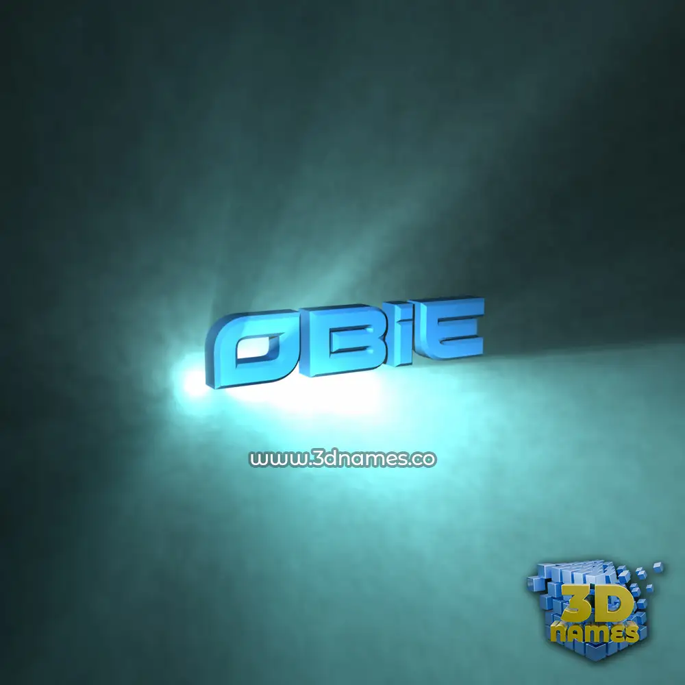 obie in Light Shine style - 3D name wallpaper obie in Light Shine style - 3D name wallpaper