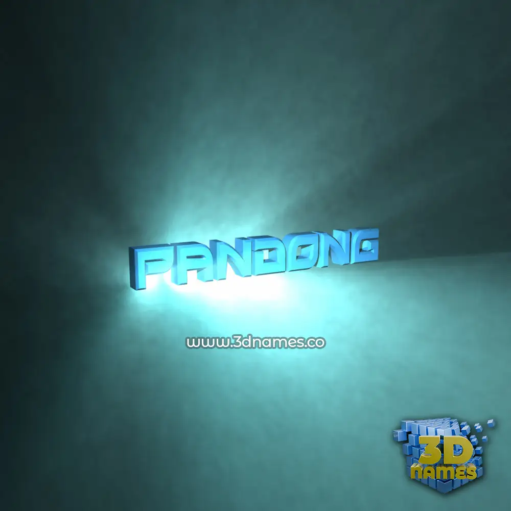 pandong in Light Shine style - 3D name wallpaper