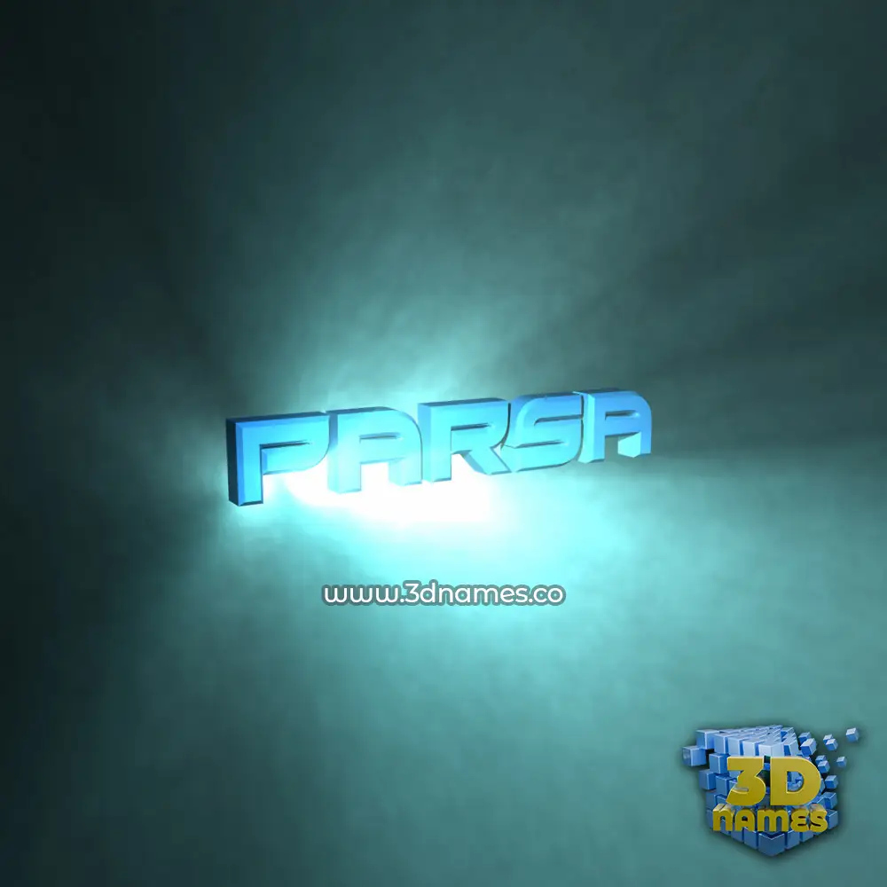 parsa in Light Shine style - 3D name wallpaper parsa in Light Shine style - 3D name wallpaper