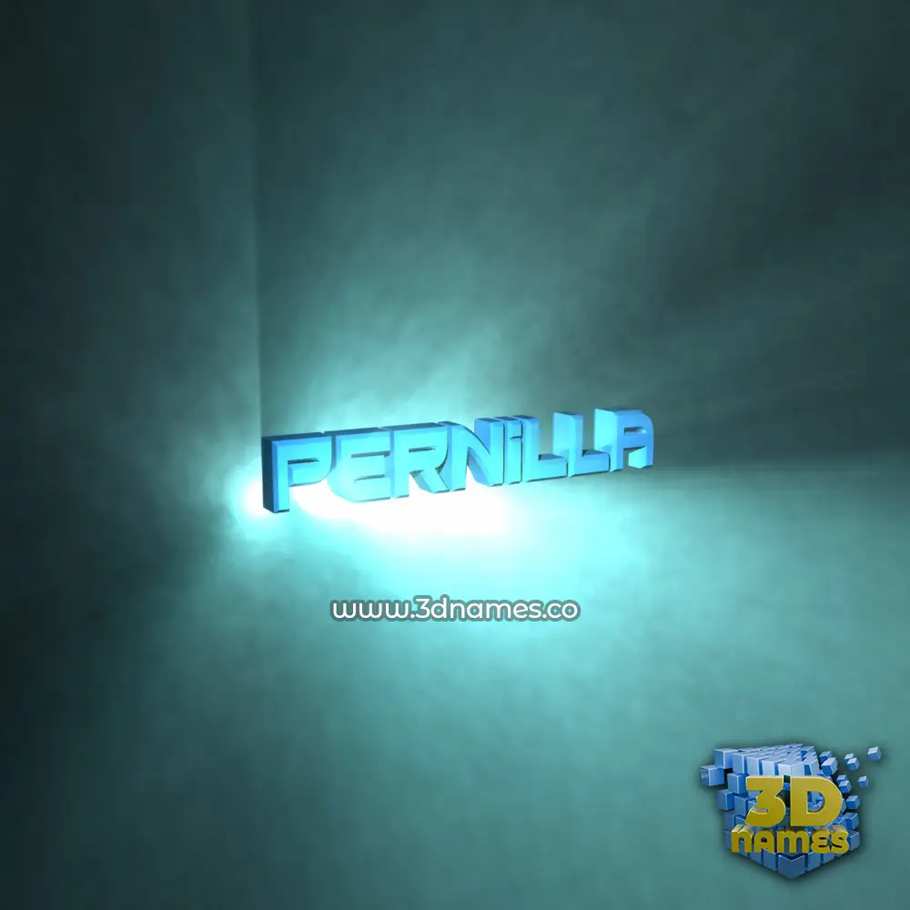pernilla in Light Shine style - 3D name wallpaper
