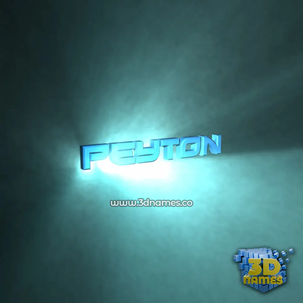 peyton in Light Shine style - 3D name wallpaper