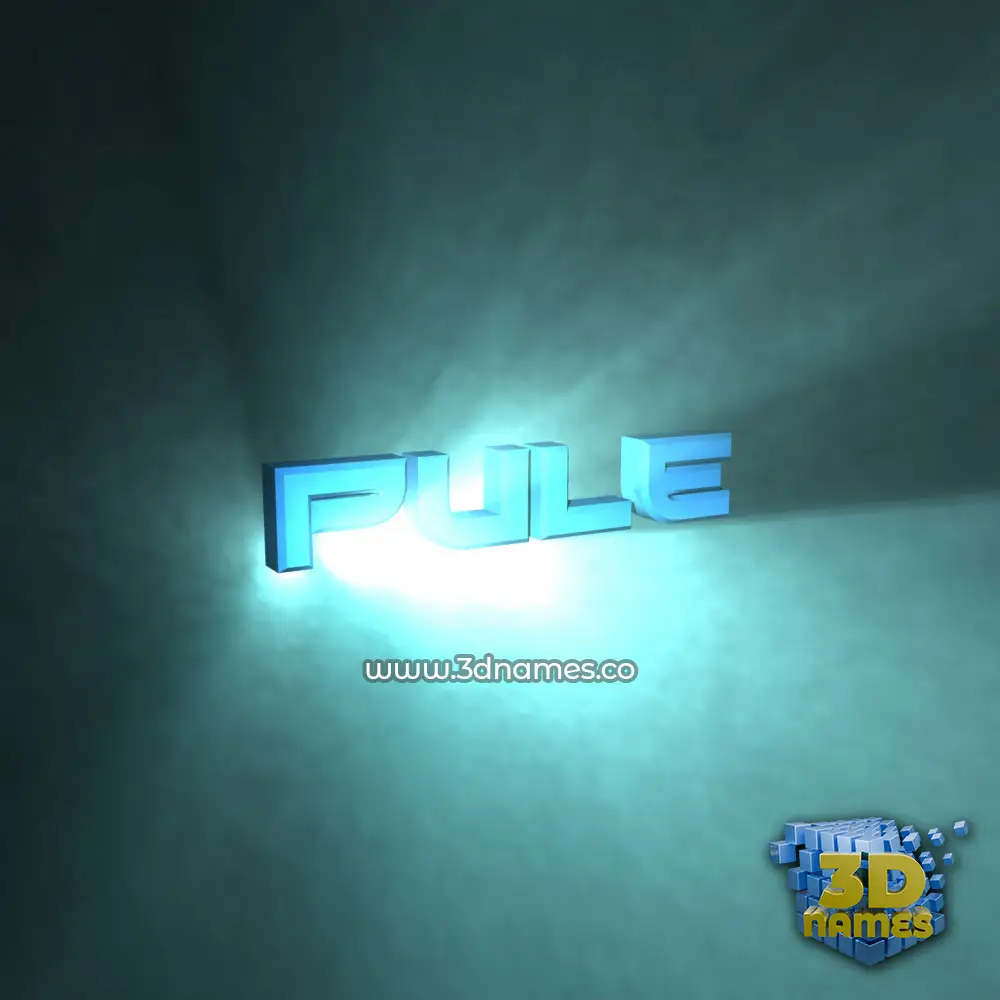 pule in Light Shine style - 3D name wallpaper pule in Light Shine style - 3D name wallpaper