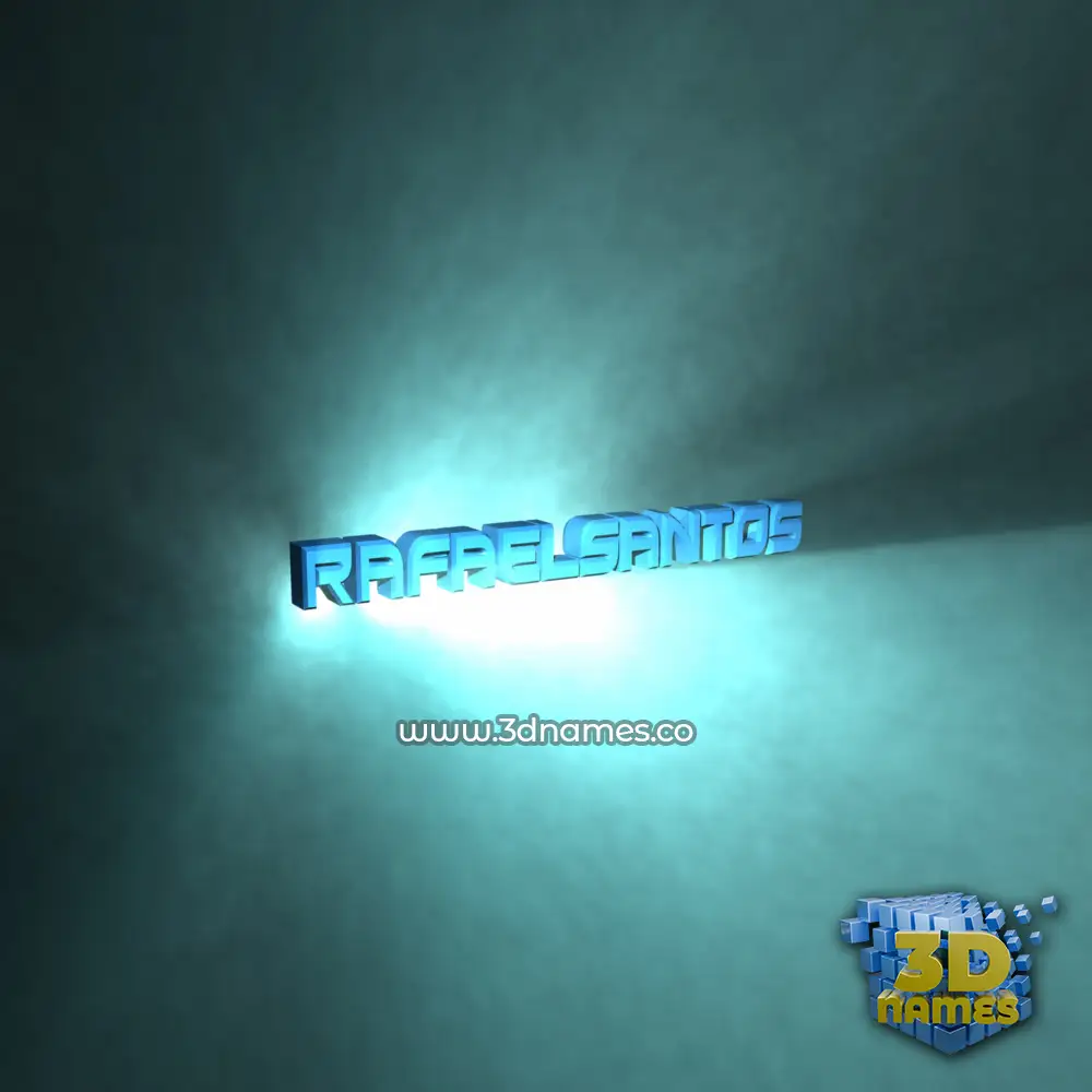 rafaelsantos in Light Shine style - 3D name wallpaper