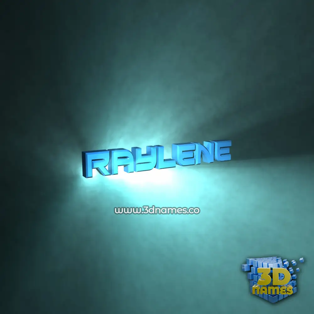 raylene in Light Shine style - 3D name wallpaper