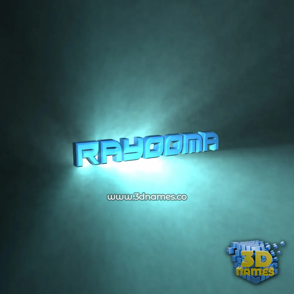 rayooma in Light Shine style - 3D name wallpaper rayooma in Light Shine style - 3D name wallpaper
