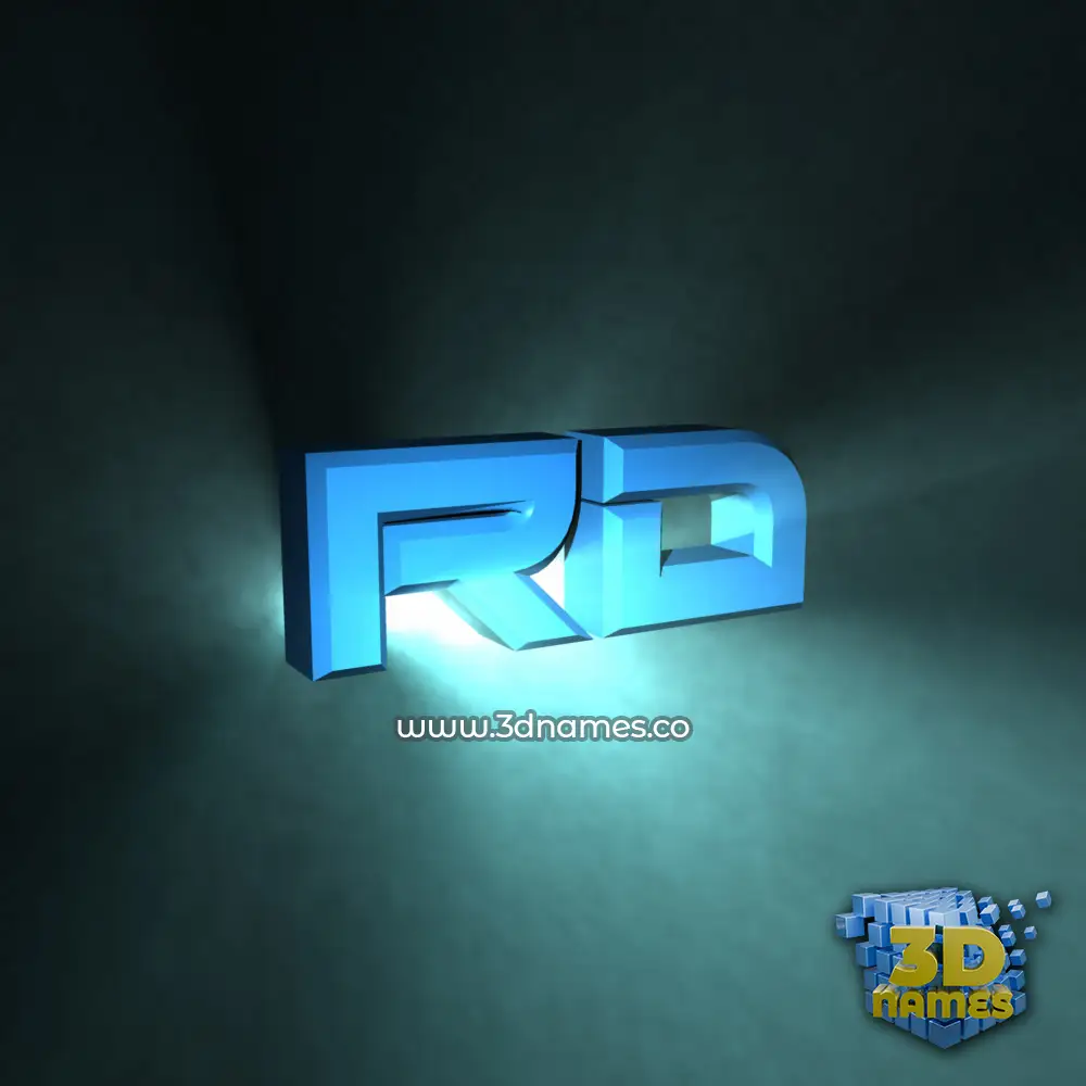 rd in Light Shine style - 3D name wallpaper rd in Light Shine style - 3D name wallpaper