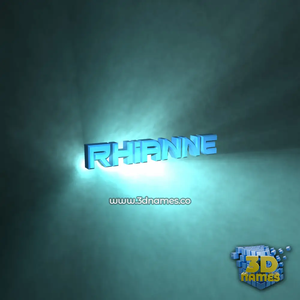 rhianne in Light Shine style - 3D name wallpaper rhianne in Light Shine style - 3D name wallpaper