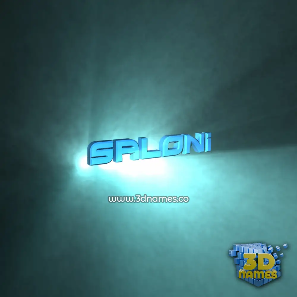 saloni in Light Shine style - 3D name wallpaper saloni in Light Shine style - 3D name wallpaper