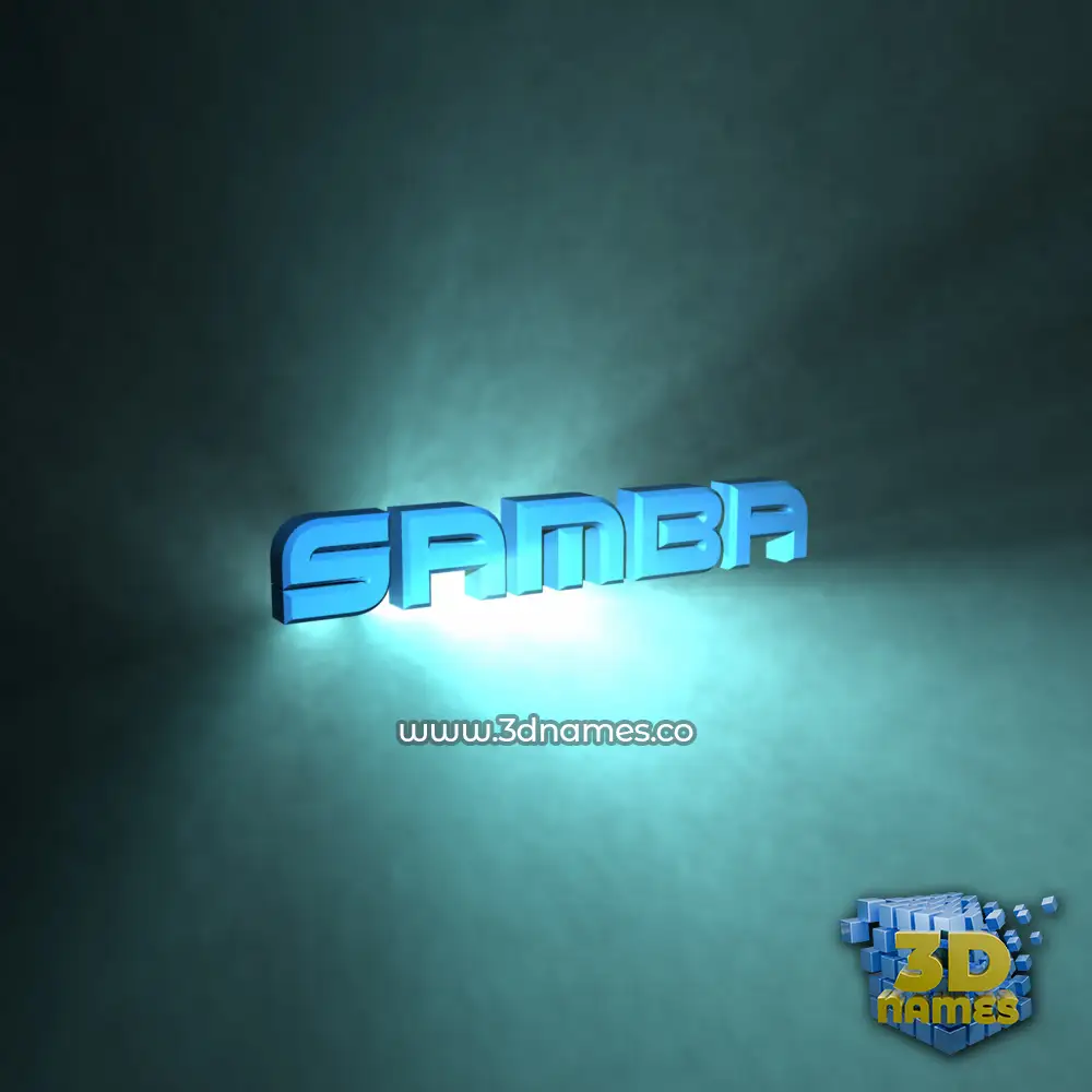 samba in Light Shine style - 3D name wallpaper samba in Light Shine style - 3D name wallpaper
