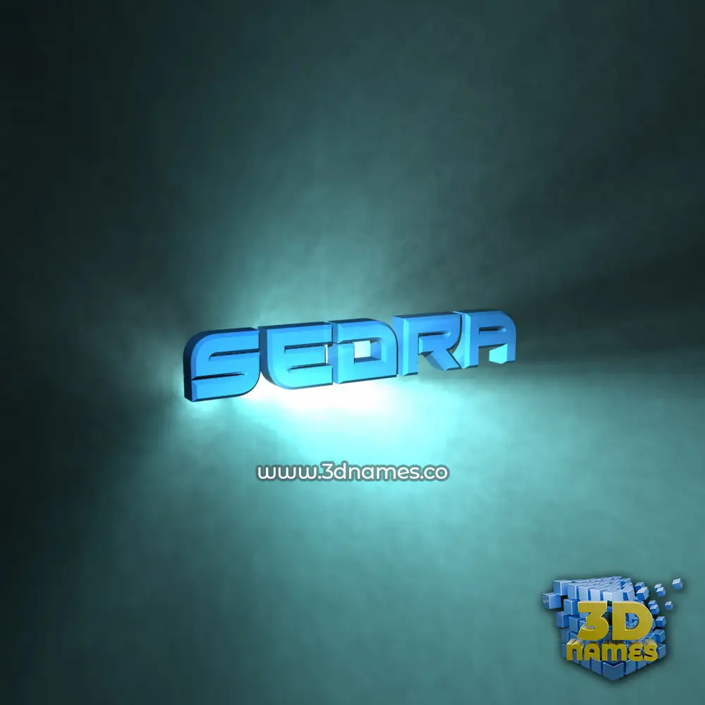 sedra in Light Shine style - 3D name wallpaper sedra in Light Shine style - 3D name wallpaper