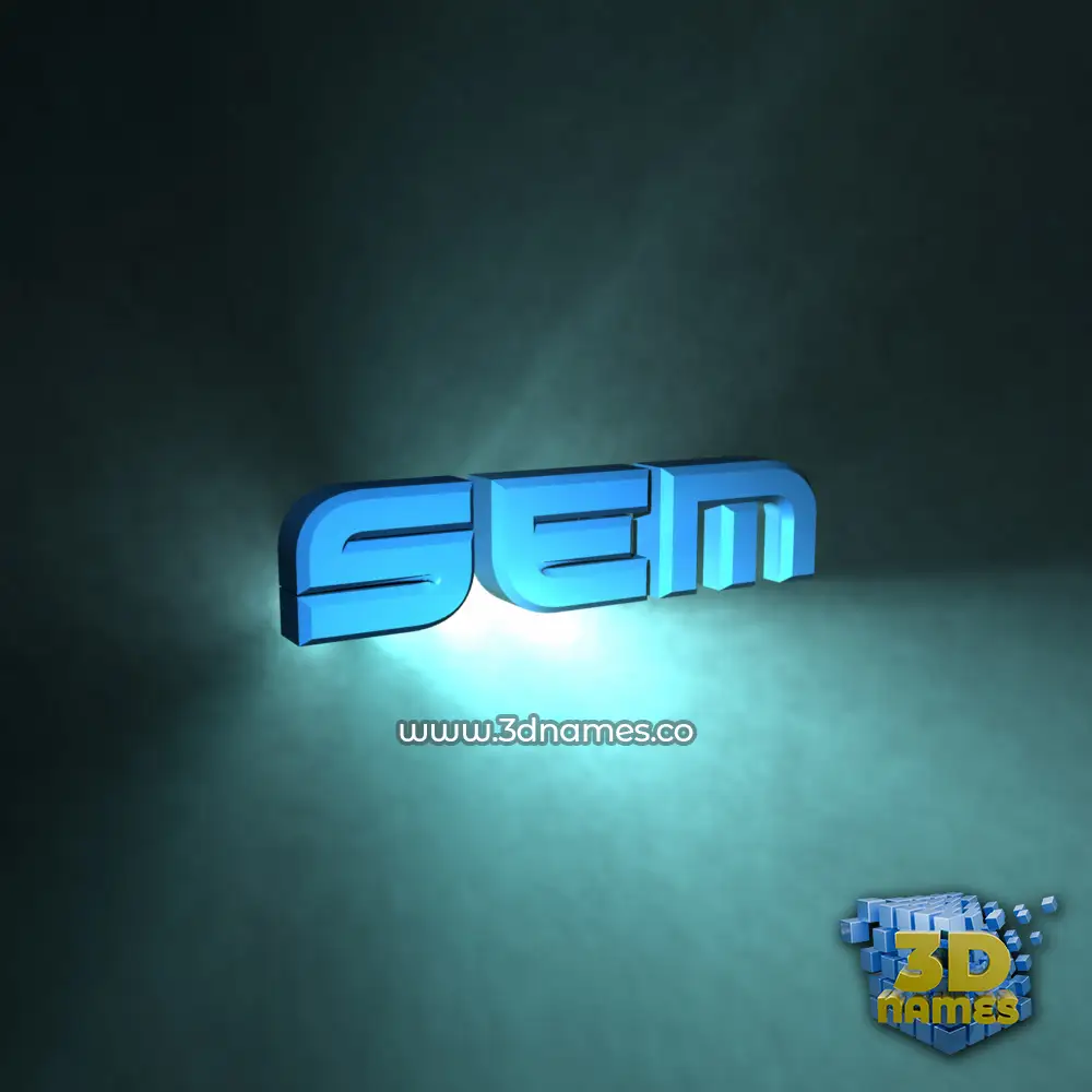 sem in Light Shine style - 3D name wallpaper sem in Light Shine style - 3D name wallpaper