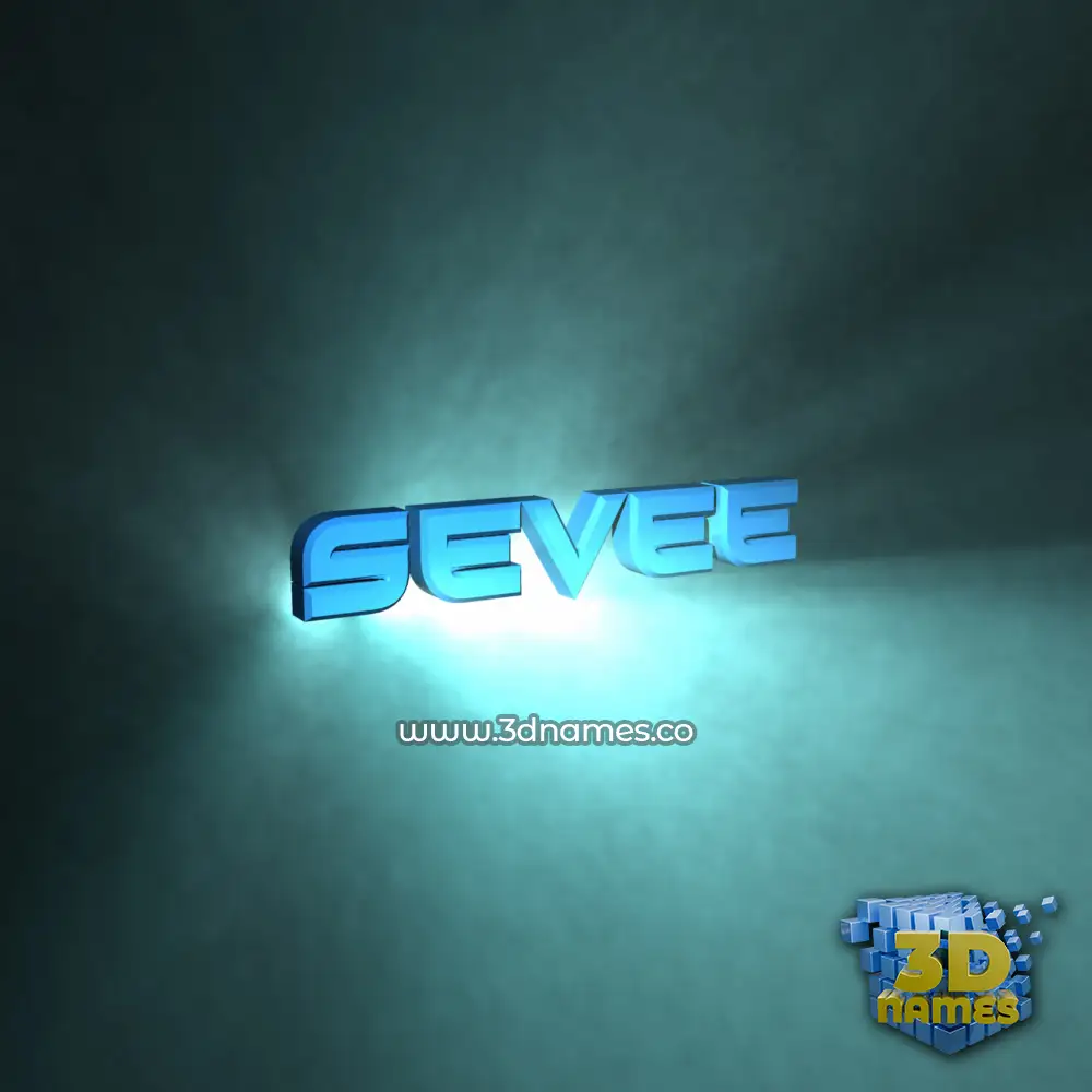 sevee in Light Shine style - 3D name wallpaper sevee in Light Shine style - 3D name wallpaper