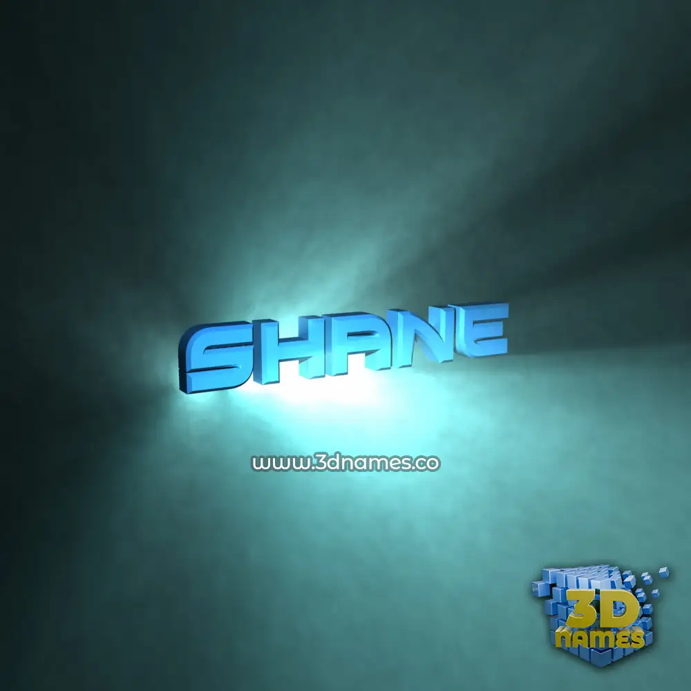 shane in Light Shine style - 3D name wallpaper