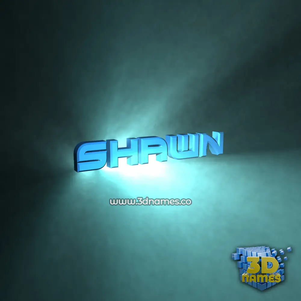 shawn in Light Shine style - 3D name wallpaper