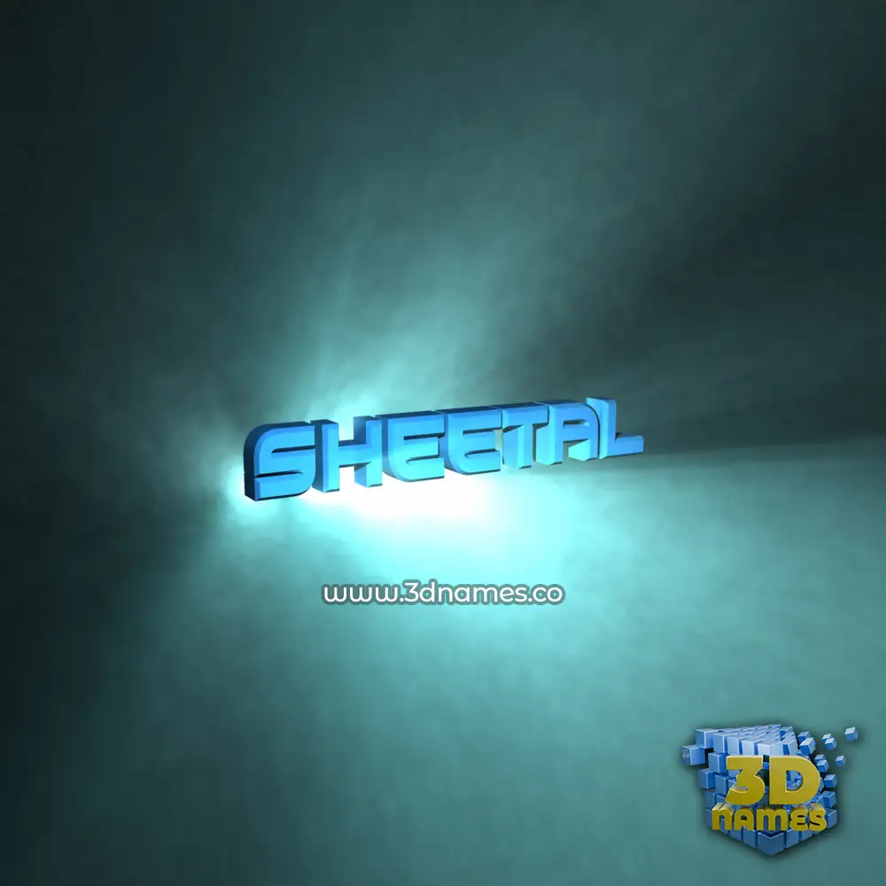 sheetal in Light Shine style - 3D name wallpaper