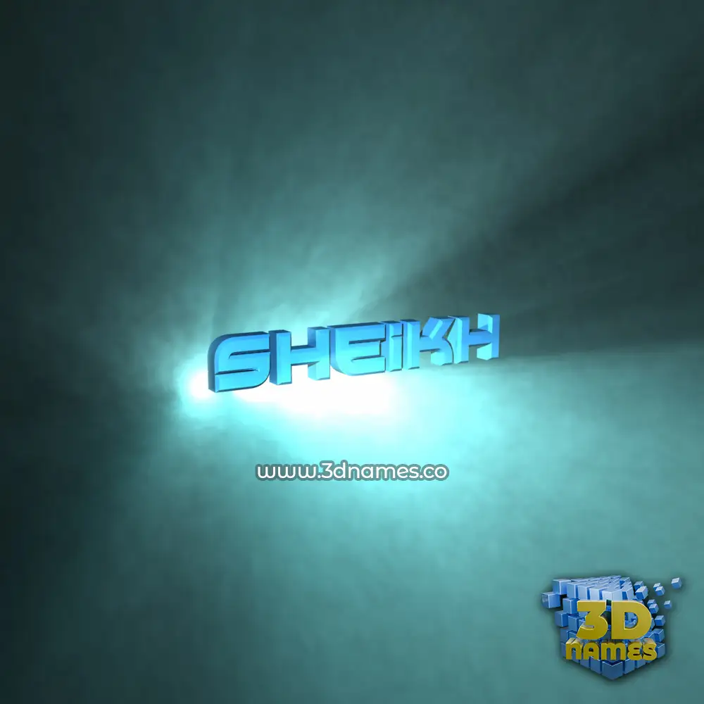 sheikh in Light Shine style - 3D name wallpaper sheikh in Light Shine style - 3D name wallpaper