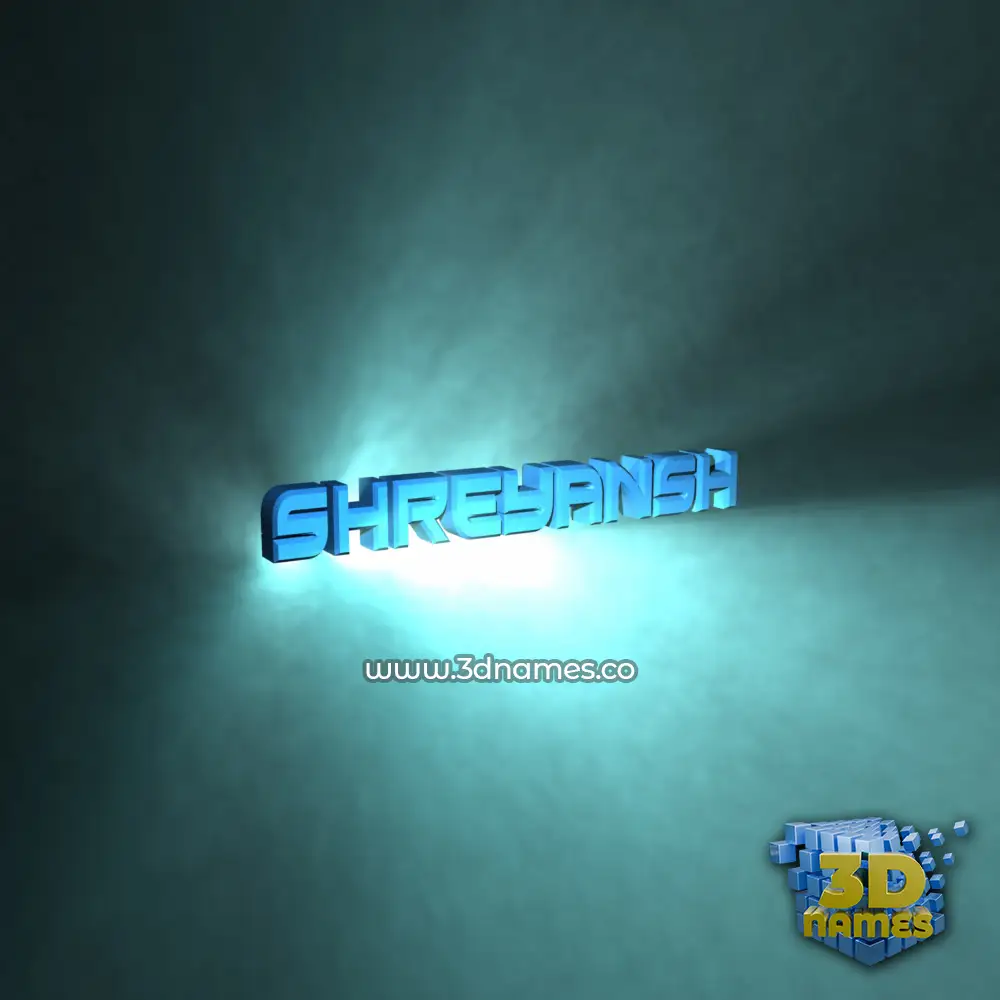 shreyansh in Light Shine style - 3D name wallpaper