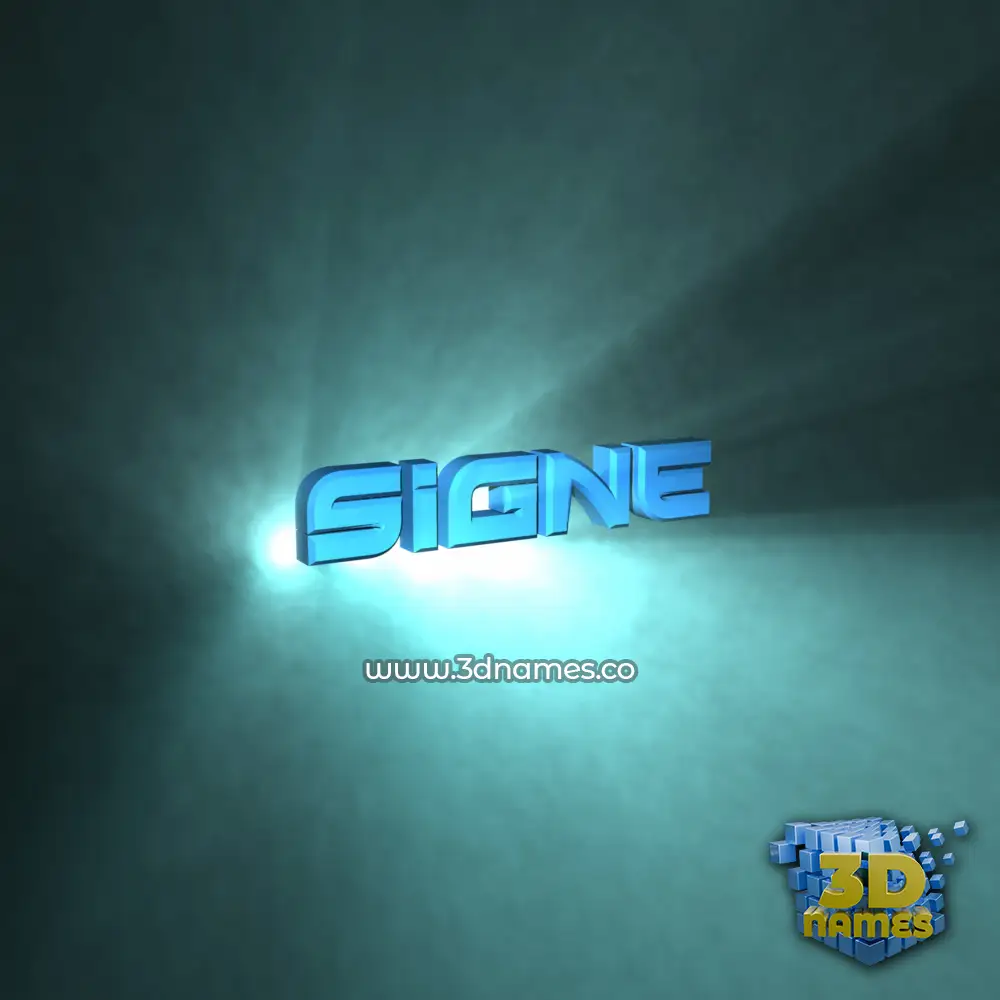 signe in Light Shine style - 3D name wallpaper signe in Light Shine style - 3D name wallpaper