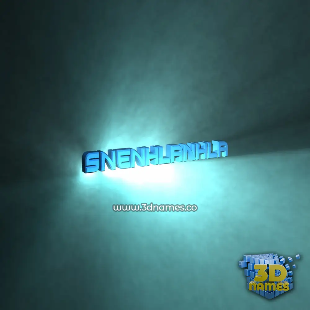 snenhlanhla in Light Shine style - 3D name wallpaper