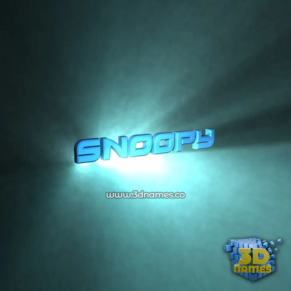 snoopy in Light Shine style - 3D name wallpaper snoopy in Light Shine style - 3D name wallpaper