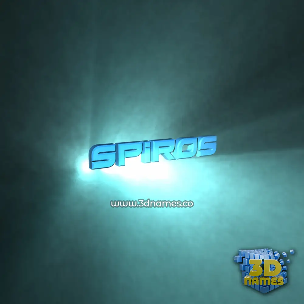 spiros in Light Shine style - 3D name wallpaper spiros in Light Shine style - 3D name wallpaper