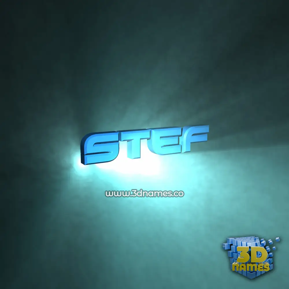 stef in Light Shine style - 3D name wallpaper stef in Light Shine style - 3D name wallpaper