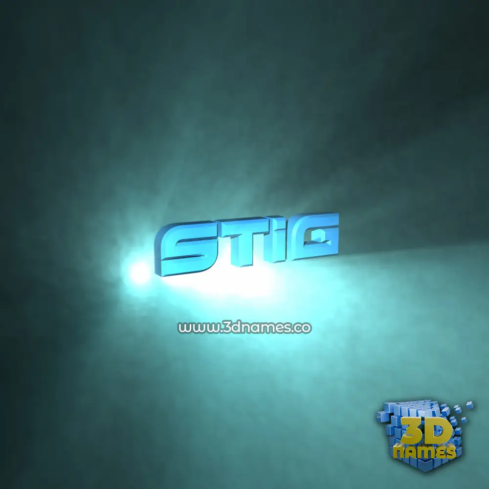 stig in Light Shine style - 3D name wallpaper stig in Light Shine style - 3D name wallpaper