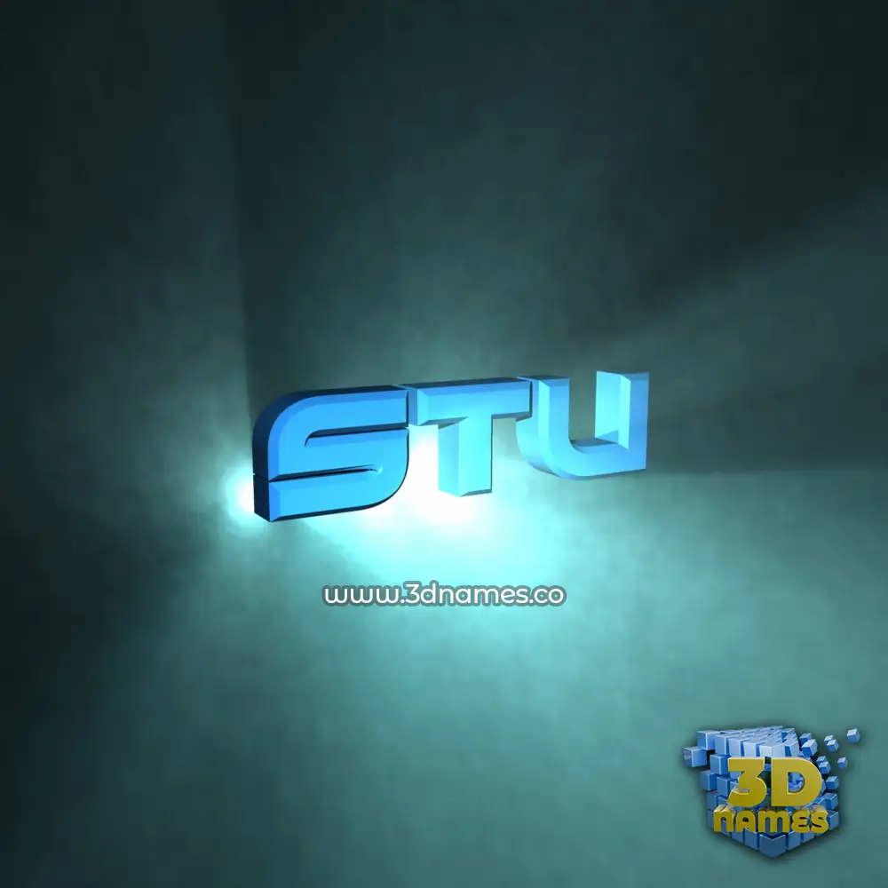 stu in Light Shine style - 3D name wallpaper stu in Light Shine style - 3D name wallpaper
