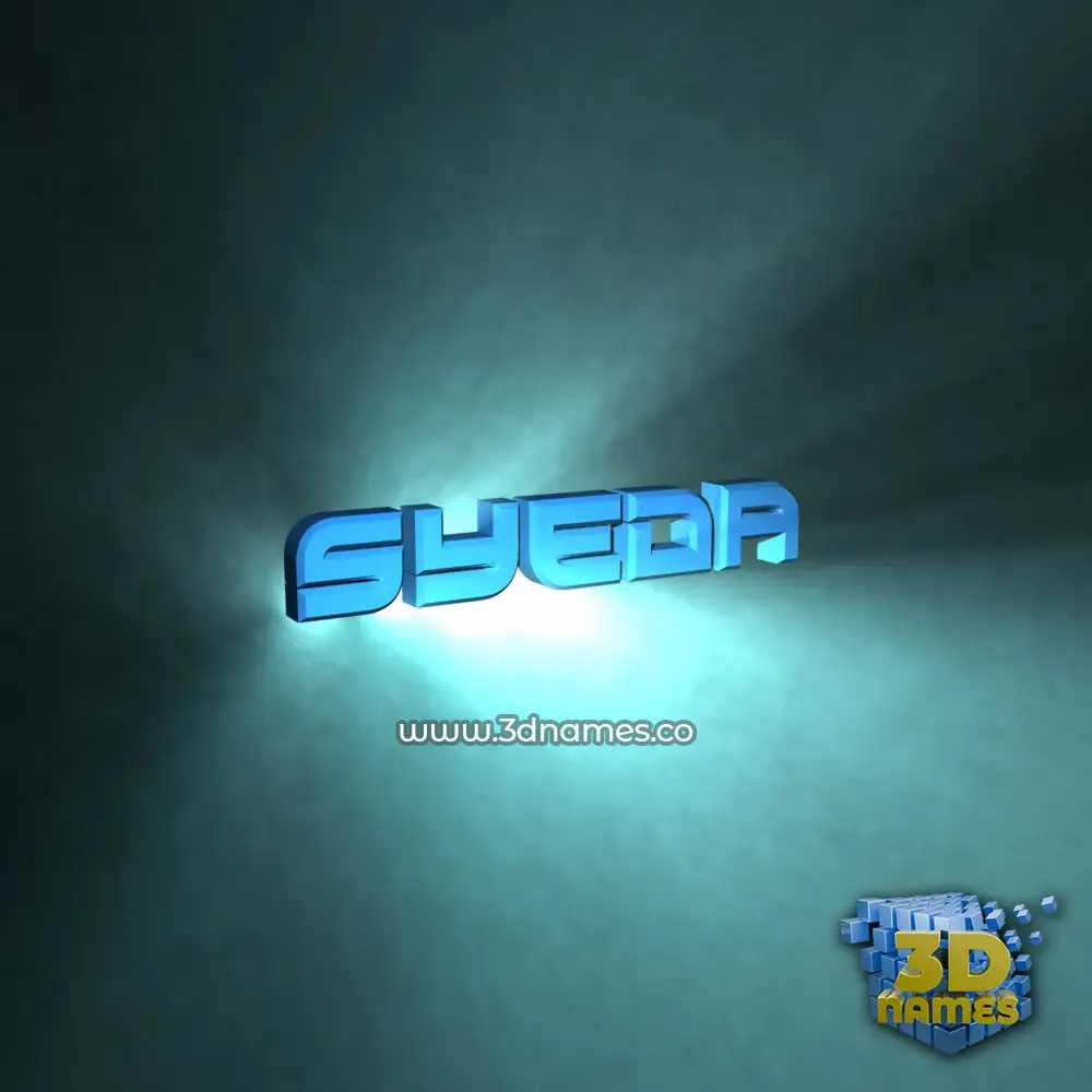 syeda in Light Shine style - 3D name wallpaper syeda in Light Shine style - 3D name wallpaper