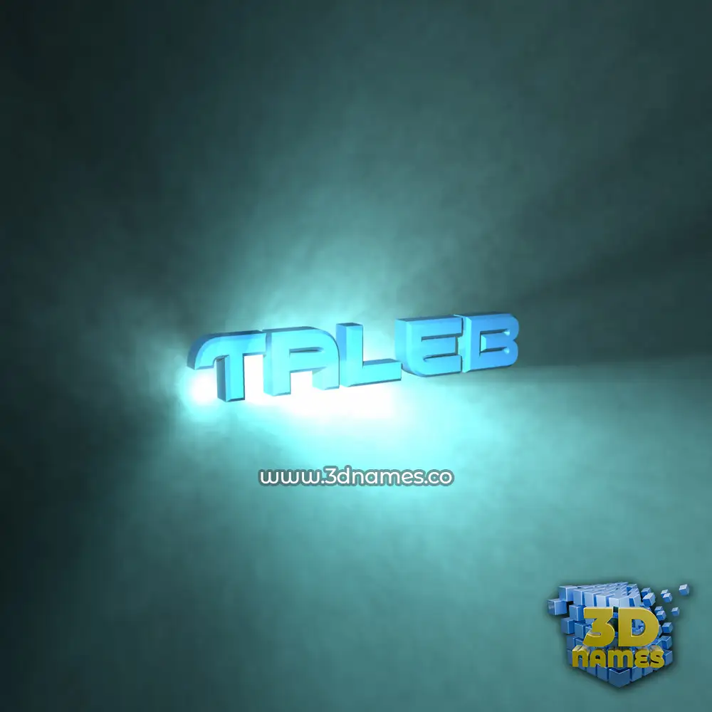 taleb in Light Shine style - 3D name wallpaper taleb in Light Shine style - 3D name wallpaper