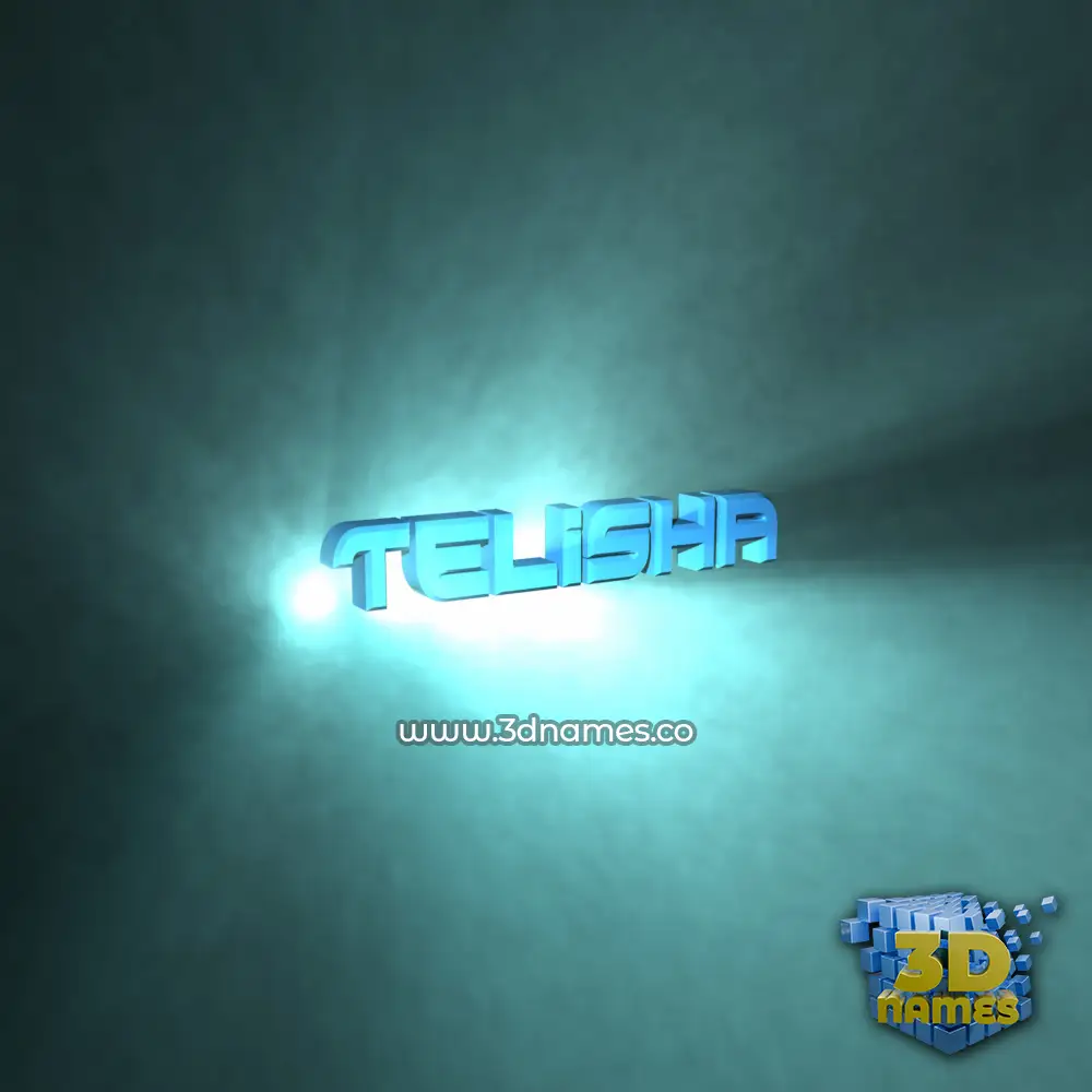 telisha in Light Shine style - 3D name wallpaper telisha in Light Shine style - 3D name wallpaper